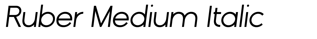 Ruber Medium Italic